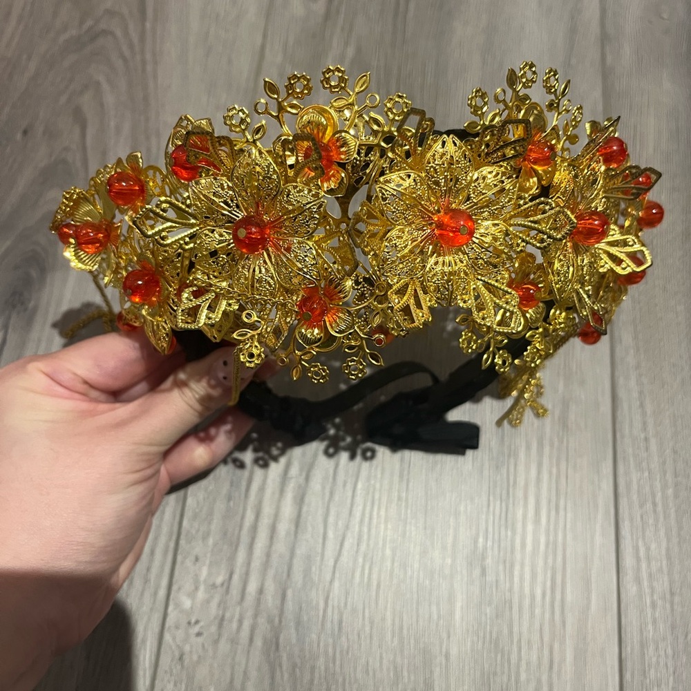 Chinese wedding hair accessory plus hair pin combo